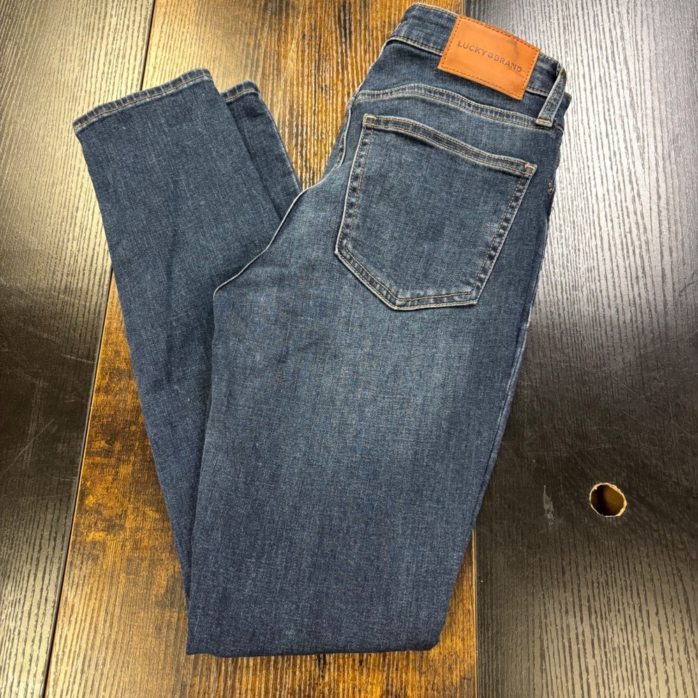 Lucky Brand Hayden Skinny Jeans Womens 4/27 R Blue Denim Medium Wash RN 80318